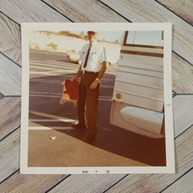 Bus Driver 1970 Silver Streak Aluminum Vintage Photo Original One Of A Kind B&amp;W - £7.42 GBP