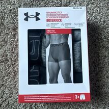 Under Armour UA Performance Tech 3&quot; 3-Pack Boxerjock Briefs Men&#39;s Size 2XL - $27.99
