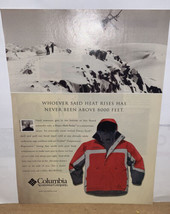 Columbia Sportswear Company Parka  Magazine Print Ad - $4.94