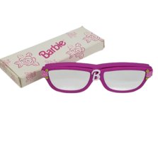 Vintage 1996 Mattel Barbie Avon Pink Sunglasses Cream Eyeshadow Pallet In Box - £51.54 GBP