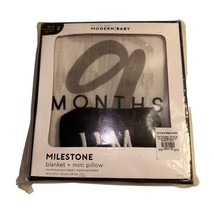Pottery Barn 9 Months Blanket and Mini Pillow Milestone Photo Opp New in... - £11.79 GBP