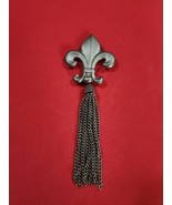 Vintage Fleur-de-Lis Pin Brooch.  Very Unique. Nice Condition - $400.48 MXN