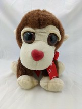 Kellytoy Brown Monkey Ape Plush 8 Inch Big Eyes Stuffed Animal Toy - £11.46 GBP