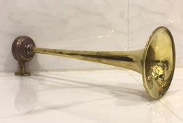 Vintage Old Antique Salvage Solid Brass Marine Ship Air Horn - £158.35 GBP