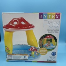 Intex Inflatable 1-3 Years Mushroom Kiddie Baby Swimming Pool + Sunshade Canopy - £12.86 GBP
