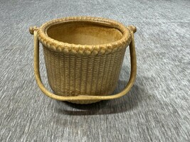 Nantucket Lightship Basket 1984 Vintage Bennington George Davis AS-IS RE... - $34.64