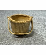 Nantucket Lightship Basket 1984 Vintage Bennington George Davis AS-IS RE... - $34.64