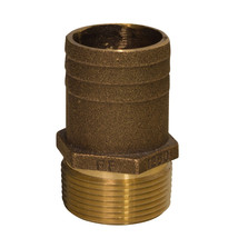 GROCO 1-1/2&quot; NPT x 1-3/4&quot; Bronze Full Flow Pipe to Hose Straight Fitting [FF-150 - £17.48 GBP