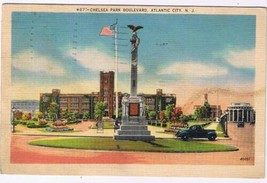 New Jersey Postcard Atlantic City Chelsea Park Boulevard - £2.32 GBP