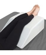 Leg Elevation Wedge Pillow with Memory Foam Top Elevated Leg Rest Pillow for Cir - £56.17 GBP