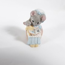 Minikins Hallmark Mouse Mom and Baby Reading Figurine - £17.84 GBP