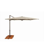 SimplyShade 8.6 ft. Skye Square Rotating Cantilever Umbrella With Cross ... - £343.47 GBP