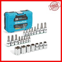 Complete 23-Piece Tamper-Proof Bit Socket Set for Versatile Applications - $28.12