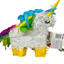 Penn Plax Large Pinata Bird Unicorn Toy 11 X 9&quot; Shred Paper Cardboard Ac... - £8.62 GBP