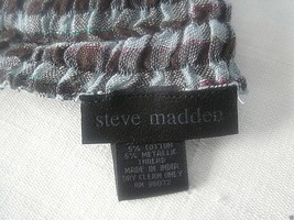 Steve Madden Ladies Infinity Stretch SCARF-INDIA-VISCOSE/COTTON/METALLIC Thread - £4.78 GBP