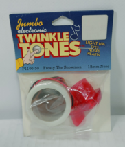Vintage Jumbo Electronic Twinkle Tones P1100-50 Frosty the Snowman 12mm Darice - £11.95 GBP
