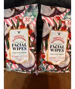 2 Bolero Coconut &amp; Winterberry Facial Makeup Remover Cleaning Wipes - £12.57 GBP
