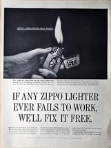 Zippo lighter USA The Lighter that works 1965 Vintage Print Ad - $9.23