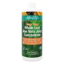 Aloe Life Orange Papaya Whole Leaf Aloe Juice Concentrate, 32 Ounce - £29.33 GBP