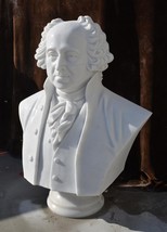 John Adams 100% MARBLE BUST 2nd US President 27&quot; Sculpture Replica Reproduction - £4,581.24 GBP