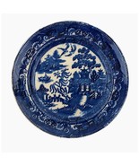 Asiatic Pheasants EB &amp; JEL Plate Flow Flo Blue Porcelain England Antique... - $16.83