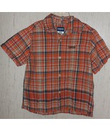 EXCELLENT BOYS OSHKOSH S/S ORANGE PLAID SHIRT   SIZE 6 - $13.98