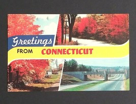 Connecticut Letter Greetings Dexter Press c1960s Vtg Postcard United Way... - $4.99