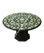 42&quot; Marble Dining Countertops Table Floral Mother of Pearl Inlay Decor H... - $6,272.82
