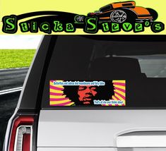 Butterfly Zebra Jimi Hendrix Decal Old School 3 X 10 Vinyl Bumper Sticke... - $8.32