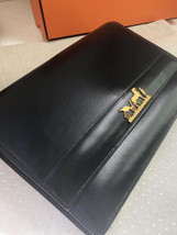 XLT Auth HERMES Black Box Leather 25cm Eugenie Messenger/Shoulder/Clutch GHW - £3,145.41 GBP