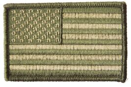 CAMO AMERICAN FLAG left arm PATCH P6991 jacket 3" BIKER EMBROIDERED mili... - $6.75