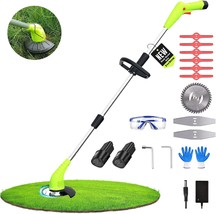 Cordless Weed Wacker: Grass Trimmer With Two 2-Point, 0Ah, And Lawn Upkeep. - $50.92