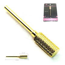 High Quality Premium Gold Nail Carbide Bit For 3/32 Electric Drill Nail File Art - £12.53 GBP