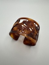 Vintage Tortoise Colored Cuff Bracelet 2 1/8” X 4.2cm - £23.74 GBP