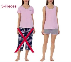 Carole Hochman Women&#39;s 3-Piece Pajama Set, Purple, Medium M NWT - £15.64 GBP