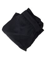 Express Womens A Line Skirt Size Medium Solid Black Belted Ruffles - $20.10