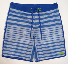 The North Face Blue Stripe 4-Way Stretch Boardshorts Swim Trunks Men&#39;s NWT - £62.47 GBP