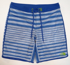 The North Face Blue Stripe 4-Way Stretch Boardshorts Swim Trunks Men&#39;s NWT - £60.11 GBP