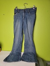 Mudd Yo! Girls Pants Size 5 Denim Jeans Vintage Y2K Blue - £18.74 GBP