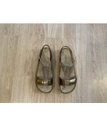 Alegria Sandals Kendra KEN 680 Gold Soft Leather Buckle Women’s size 41 - £29.85 GBP