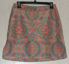 New Womens Tehama Pretty Multi Color Print Skort Size 2 - £19.83 GBP