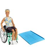 Barbie Ken Fashionistas Doll #167 with Wheelchair &amp; Ramp Wearing Tie-Dye... - $146.78 CAD