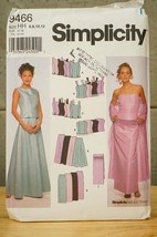 9466 HH Size 6-12 Simplicity Sewing Pattern Wedding Formal Bridesmaid Dress - $14.84