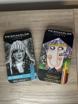 Prismacolor Premier Colored Pencils Set 24 &amp; Turquoise Soft Graphite Pencils 12 - £25.05 GBP