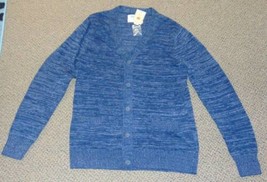 Mens Sweater Cardigan Urban Pipeline Navy Marled Long Sleeve Button Up-s... - $27.72