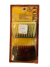 VTG 1975 GOODY 12 Hair Combs Goody Retro Side Combs Fashion Wardrobe NOS #8058  - £22.34 GBP