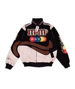 Varsity Nascar Jacket M&M Canvas Jacket fully embroidered, Vintage Jacket Racing - $100.00