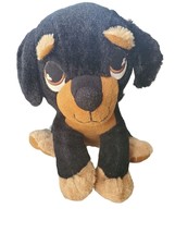 Peek A Boo Plush Black Dog 9 Inch Stuffed Animal Kids Toy - £10.09 GBP