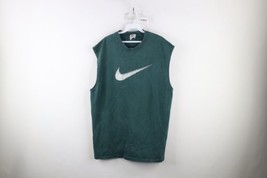 Vintage 90s Nike Mens XL Faded Travis Scott Big Swoosh Sleeveless T-Shirt USA - £47.27 GBP