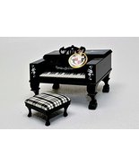 MUFFY VANDERBEAR PORTRAIT IN BLACK &amp; WHITE PIANO ~ MUSICAL BOX - £57.68 GBP